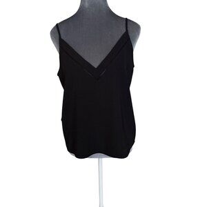 Parker Black V-Neck Tank Size S